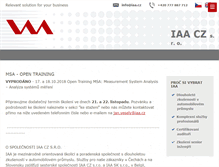 Tablet Screenshot of iaa.cz