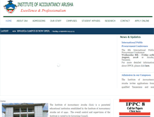 Tablet Screenshot of iaa.ac.tz